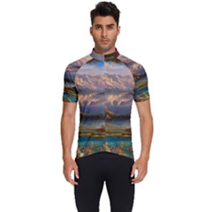 Summer Sunset Men s Short Sleeve Cycling Jersey by GardenOfOphir