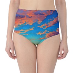 Waves Crashing On The Shore Classic High-waist Bikini Bottoms by GardenOfOphir