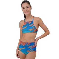 Waves Crashing On The Shore High Waist Tankini Set by GardenOfOphir