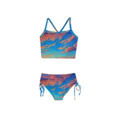 Waves Crashing On The Shore Girls  Tankini Swimsuit by GardenOfOphir