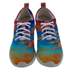 Waves Crashing On The Shore Women Athletic Shoes by GardenOfOphir