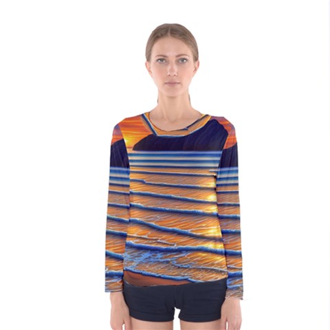 Endless Summer Nights Women s Long Sleeve Tee by GardenOfOphir