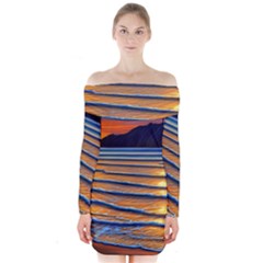 Endless Summer Nights Long Sleeve Off Shoulder Dress by GardenOfOphir