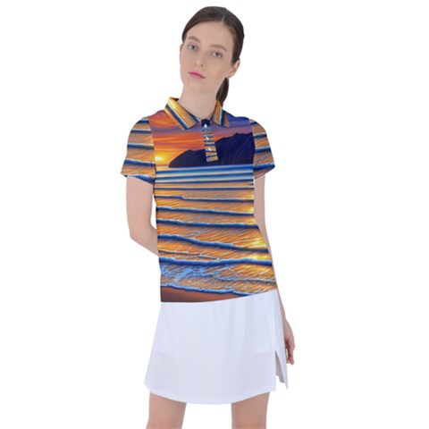 Endless Summer Nights Women s Polo Tee by GardenOfOphir