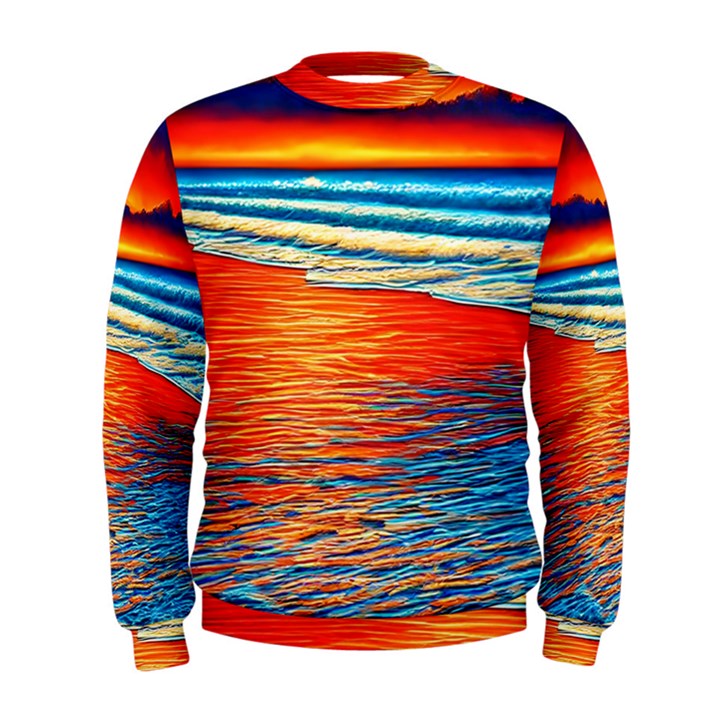 Golden Sunsets And Crisp Air Men s Sweatshirt