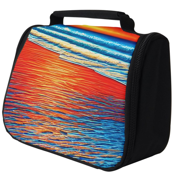 Golden Sunsets And Crisp Air Full Print Travel Pouch (Big)