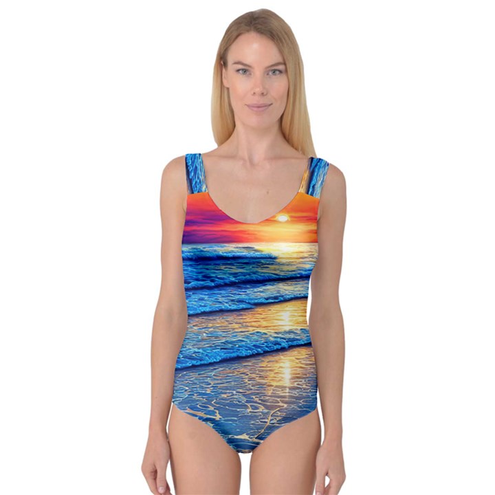 Ocean Sunset Princess Tank Leotard 