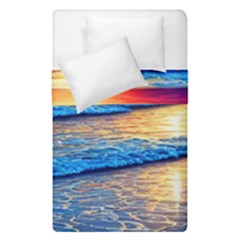 Ocean Sunset Duvet Cover Double Side (single Size) by GardenOfOphir