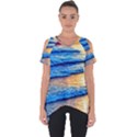 Ocean Sunset Cut Out Side Drop Tee View1