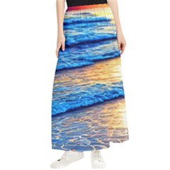 Ocean Sunset Maxi Chiffon Skirt by GardenOfOphir