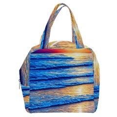 Ocean Sunset Boxy Hand Bag by GardenOfOphir