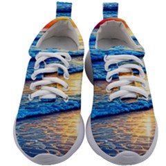 Ocean Sunset Kids Athletic Shoes by GardenOfOphir