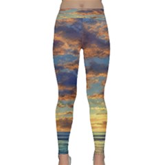 Sunrise Over The Sand Dunes Classic Yoga Leggings by GardenOfOphir