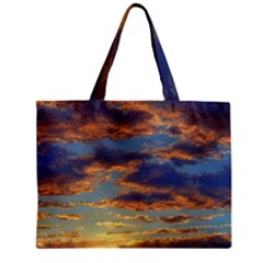 Sunrise Over The Sand Dunes Zipper Mini Tote Bag by GardenOfOphir