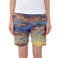 Sunrise Over The Sand Dunes Women s Basketball Shorts by GardenOfOphir