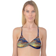 Sunrise Over The Sand Dunes Reversible Tri Bikini Top by GardenOfOphir