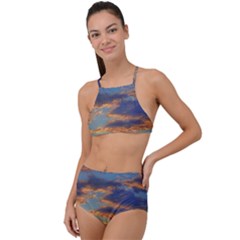 Sunrise Over The Sand Dunes High Waist Tankini Set by GardenOfOphir