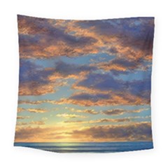 Sunrise Over The Sand Dunes Square Tapestry (large) by GardenOfOphir