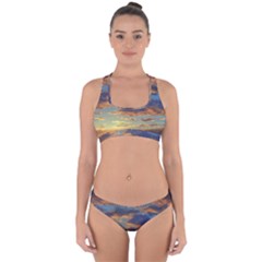 Sunrise Over The Sand Dunes Cross Back Hipster Bikini Set by GardenOfOphir