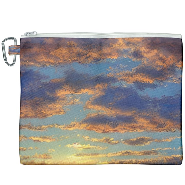 Sunrise Over The Sand Dunes Canvas Cosmetic Bag (XXXL)