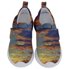 Sunrise Over The Sand Dunes Kids  Velcro No Lace Shoes by GardenOfOphir