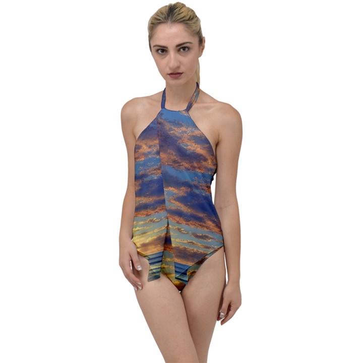 Sunrise Over The Sand Dunes Go with the Flow One Piece Swimsuit