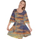 Sunrise Over The Sand Dunes Velour Kimono Dress View1