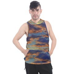 Sunrise Over The Sand Dunes Men s Sleeveless Hoodie by GardenOfOphir