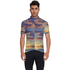 Sunrise Over The Sand Dunes Men s Short Sleeve Cycling Jersey