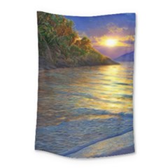 Sunset At The Surf Small Tapestry by GardenOfOphir