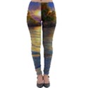 Sunset At The Surf Lightweight Velour Leggings View1