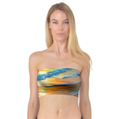 Modern Sunset Over The Ocean Bandeau Top by GardenOfOphir