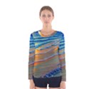 Modern Sunset Over The Ocean Women s Long Sleeve Tee View1