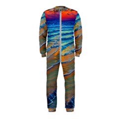 Modern Sunset Over The Ocean Onepiece Jumpsuit (kids) by GardenOfOphir