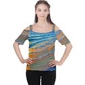 Modern Sunset Over The Ocean Cutout Shoulder Tee View1