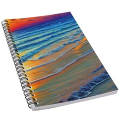 Modern Sunset Over The Ocean 5 5  X 8 5  Notebook by GardenOfOphir