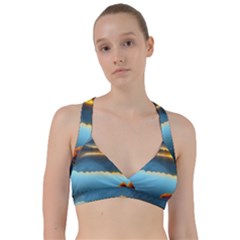 Gorgeous Lake Sweetheart Sports Bra by GardenOfOphir