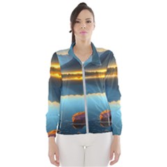 Gorgeous Lake Women s Windbreaker