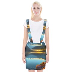 Gorgeous Lake Braces Suspender Skirt by GardenOfOphir