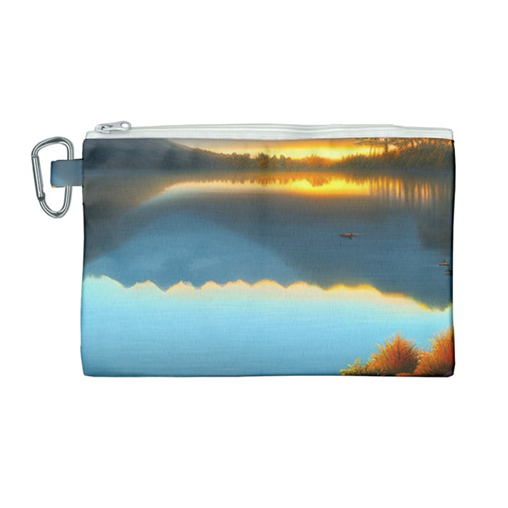 Gorgeous Lake Canvas Cosmetic Bag (Large)