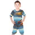 Gorgeous Lake Kids  Tee and Shorts Set View1