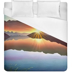 Majestic Lake Duvet Cover (king Size) by GardenOfOphir