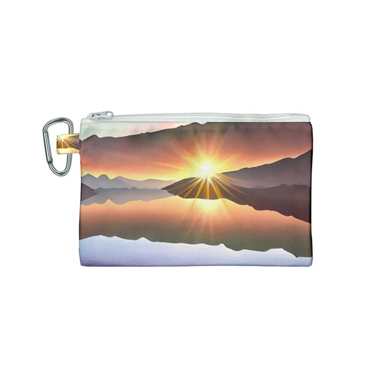 Majestic Lake Canvas Cosmetic Bag (Small)