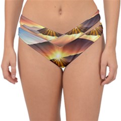 Majestic Lake Double Strap Halter Bikini Bottoms by GardenOfOphir