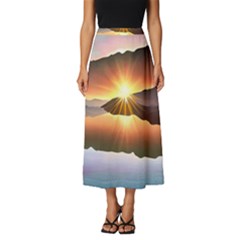 Majestic Lake Classic Midi Chiffon Skirt