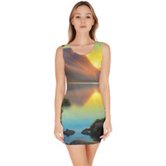 Benevolent Lake Bodycon Dress by GardenOfOphir