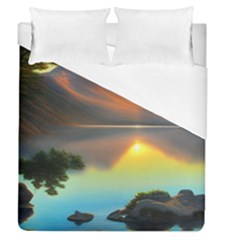 Benevolent Lake Duvet Cover (queen Size) by GardenOfOphir