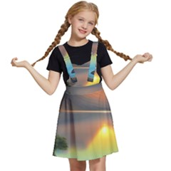 Benevolent Lake Kids  Apron Dress by GardenOfOphir