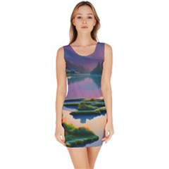 Astonishing Lake View Bodycon Dress by GardenOfOphir