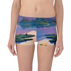 Astonishing Lake View Boyleg Bikini Bottoms by GardenOfOphir